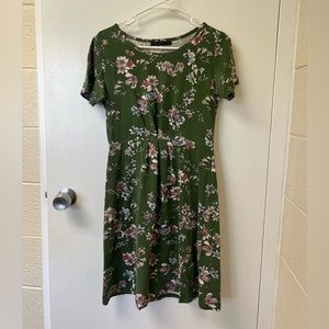 Green Flowery Dress